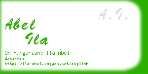 abel ila business card